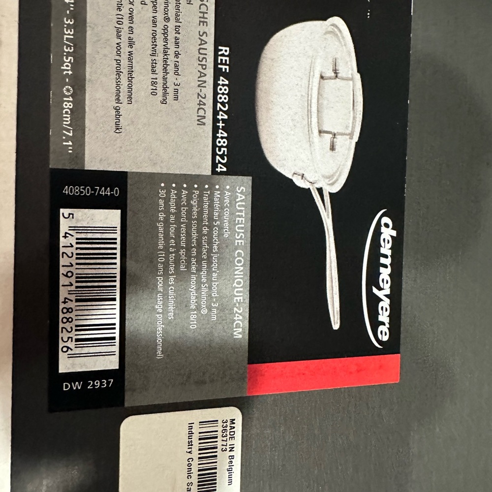 Demeyere Stainless Steel Sauteuse Pan